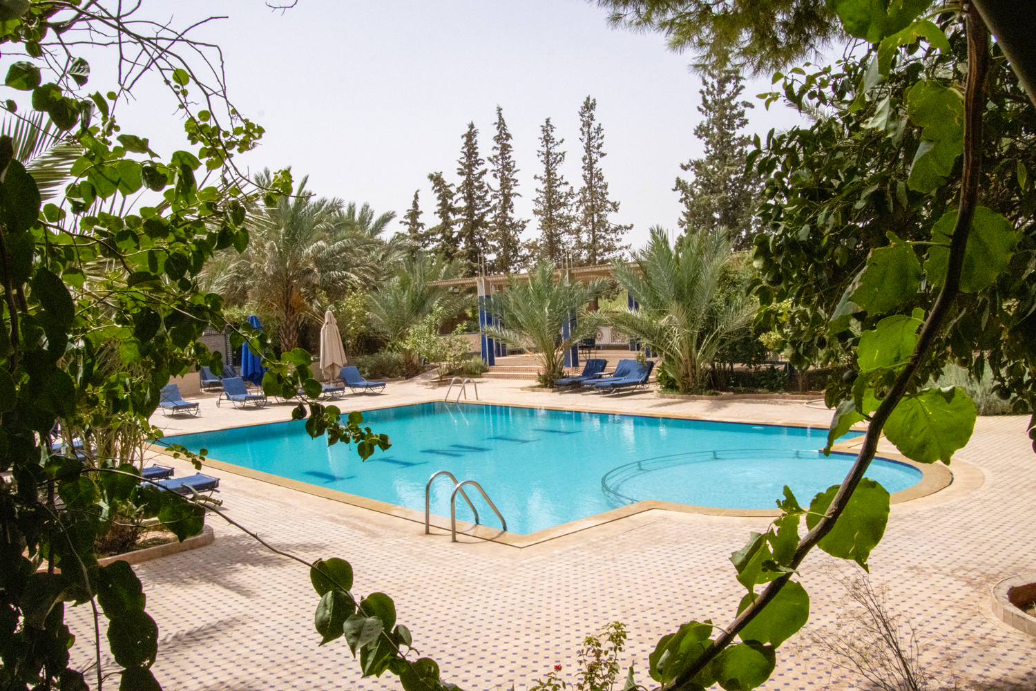 Piscine et jardin